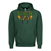 Sports Green football dad Zipper Hoodie - BundleAndBundleShop