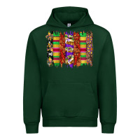 Forest Green mardi gras cake fleur de lis crawfish brushstrokes Urban Hoodie - Artiststas
