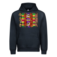 Navy mardi gras cake fleur de lis crawfish brushstrokes Urban Hoodie - Artiststas