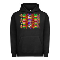 Pigment Black mardi gras cake fleur de lis crawfish brushstrokes Urban Hoodie - Artiststas