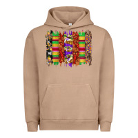 Pigment Burro mardi gras cake fleur de lis crawfish brushstrokes Urban Hoodie - Artiststas