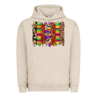 Pigment French Oak mardi gras cake fleur de lis crawfish brushstrokes Urban Hoodie - Artiststas