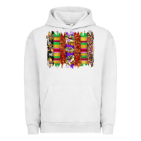 Pigment Lunar Rock mardi gras cake fleur de lis crawfish brushstrokes Urban Hoodie - Artiststas