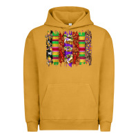 Pigment Peanut Butter mardi gras cake fleur de lis crawfish brushstrokes Urban Hoodie - Artiststas