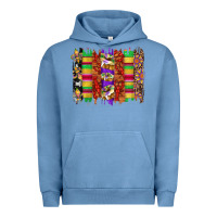 Pigment Pebble Blue mardi gras cake fleur de lis crawfish brushstrokes Urban Hoodie - Artiststas