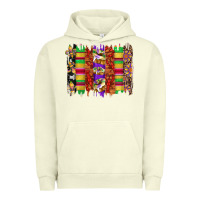 Pigment Pistachio mardi gras cake fleur de lis crawfish brushstrokes Urban Hoodie - Artiststas