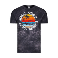 Cloud Black sunrise sunburn sunset repeat retro vintage gift vacation t shirt Vintage Tee - tuanDangUi
