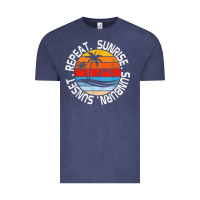 Sunrise Sunburn Sunset Repeat Retro Vintage Gift Vacation T Shirt Vintage Tee | Teevron