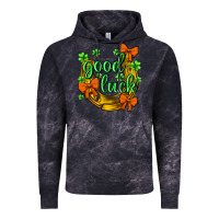 Cloud Black st.patricks good luck Vintage Hoodie - NancyCooperArtShop