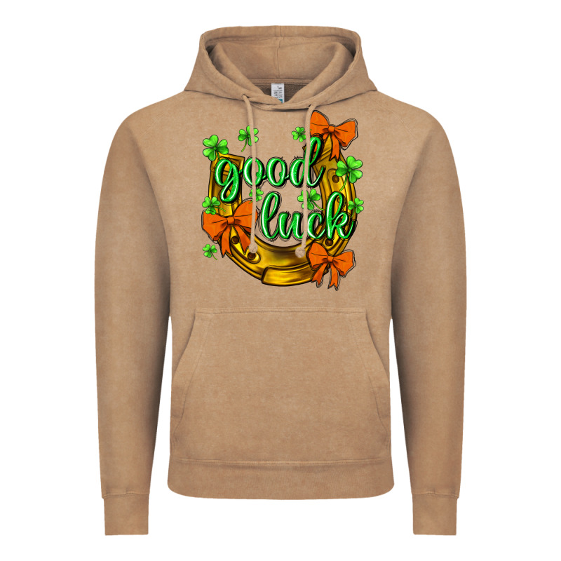 St.patricks Good Luck Vintage Hoodie by NancyCooperArtShop | Teevron