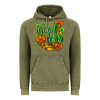Vintage Olive st.patricks good luck Vintage Hoodie - NancyCooperArtShop