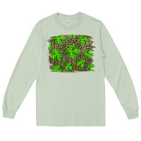 Matcha st patrick's day shamrock and leopard distressed Long Sleeve Tee - RanaPortraitStore