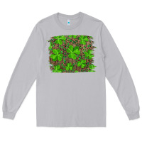 Moon Dust st patrick's day shamrock and leopard distressed Long Sleeve Tee - RanaPortraitStore