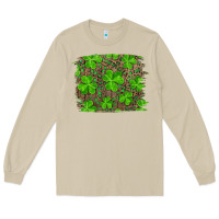 Mushroom st patrick's day shamrock and leopard distressed Long Sleeve Tee - RanaPortraitStore