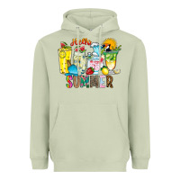 Matcha hello summer drink Heavyweight Hoodie - CowhideDigitalArt