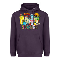 Plum hello summer drink Heavyweight Hoodie - CowhideDigitalArt