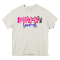 Cream mama saurus Heavy Core Tee - MaliasSmallBusiness