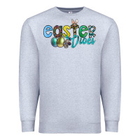 Heather Grey easter vibes Premium Sweatshirt - CowhideDigitalArt