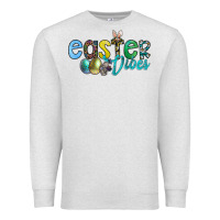 Oatmeal Heather easter vibes Premium Sweatshirt - CowhideDigitalArt