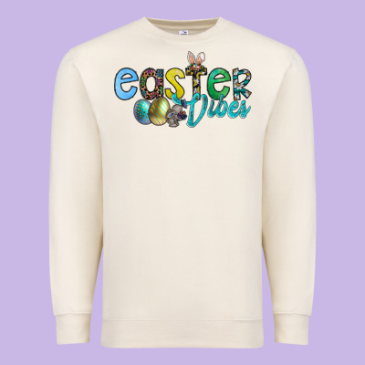 Easter Vibes Premium Sweatshirt Designed By Cowhidedigitalart
