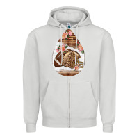 Dove Grey american football and western roses teardrop Zipper Hoodie - BundleAndBundleShop