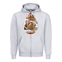 Heather Grey american football and western roses teardrop Zipper Hoodie - BundleAndBundleShop