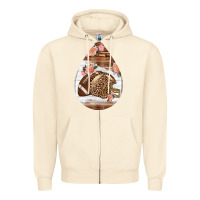 Sandshell american football and western roses teardrop Zipper Hoodie - BundleAndBundleShop