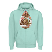 Seafoam american football and western roses teardrop Zipper Hoodie - BundleAndBundleShop