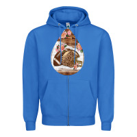 True Royal american football and western roses teardrop Zipper Hoodie - BundleAndBundleShop