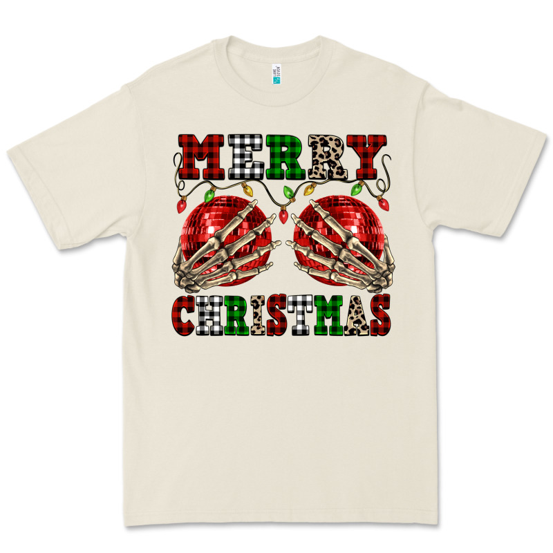 Merry Christmas Skeleton Hands Boobs Premium Tee by NancyCooperArtShop | Teevron