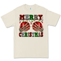 Bone Merry Christmas skeleton hands boobs Premium Tee - NancyCooperArtShop
