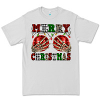 Dove Grey Merry Christmas skeleton hands boobs Premium Tee - NancyCooperArtShop