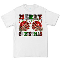 White Merry Christmas skeleton hands boobs Premium Tee - NancyCooperArtShop