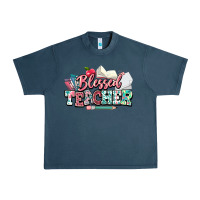 Midnight Navy blessed teacher school Urban Heavy Tee - NancyCooperArtShop