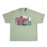Oil Green blessed teacher school Urban Heavy Tee - NancyCooperArtShop