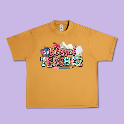 Blessed Teacher School Urban Heavy Tee Designed By Nancycooperartshop