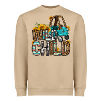 Wild Child Kids Car Heavyweight Sweatshirt | Teevron