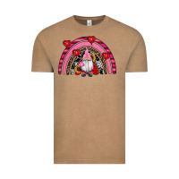 Vintage Coffee valentines day gnomes rainbow Vintage Tee - RanaPortraitStore