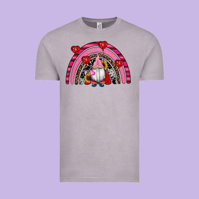 Valentines Day Gnomes Rainbow Vintage Tee Designed By Ranaportraitstore