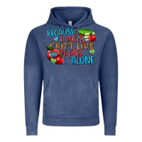 Vintage Denim because teachers cant live on apples alone Vintage Hoodie - NancyCooperArtShop