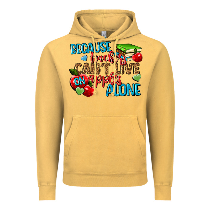 Because Teachers Cant Live On Apples Alone Vintage Hoodie by NancyCooperArtShop | Teevron