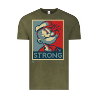 Vintage Olive 1 popeye strong brand a transparent Vintage Tee - tuanDangUi