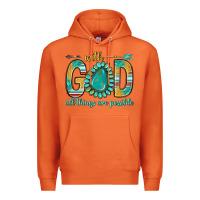 Carrot with god all things are possible with turquoise gemstone bbs Premium Hoodie - BundleAndBundleShop