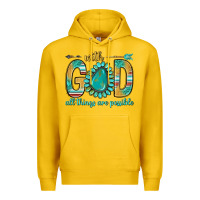 Lemon with god all things are possible with turquoise gemstone bbs Premium Hoodie - BundleAndBundleShop