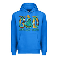 True Royal with god all things are possible with turquoise gemstone bbs Premium Hoodie - BundleAndBundleShop