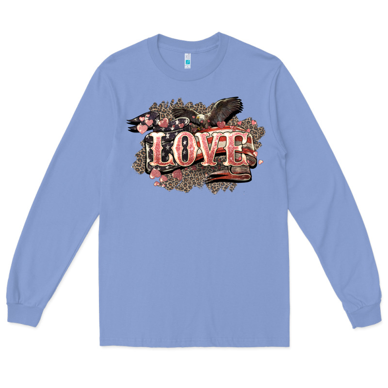 Love America 4th Of July Long Sleeve Tee by HowdyJamesFarm | Teevron