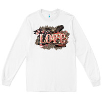 White Love America 4th of july Long Sleeve Tee - HowdyJamesFarm