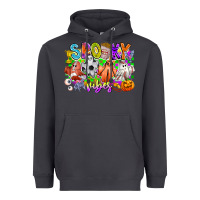 Smoke Spooky Vibes Ghost Heavyweight Hoodie - CowhideDigitalArt