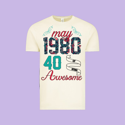 Made In May 1980 40 Years Of Being Awesome Vintage Tee Designed By Bettercallsaul