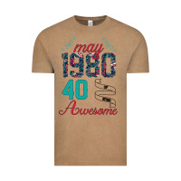 Vintage Coffee Made In May 1980 40 Years Of Being Awesome Vintage Tee - Bettercallsaul